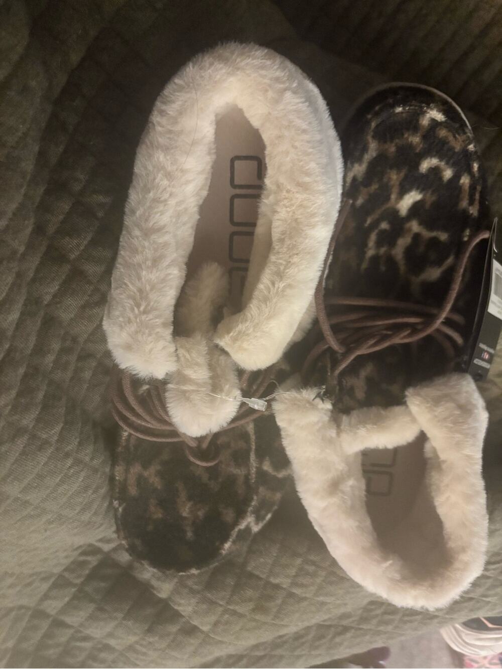 Hey Dude Britt Abstract Tan Leopard  size 7 new with tags
